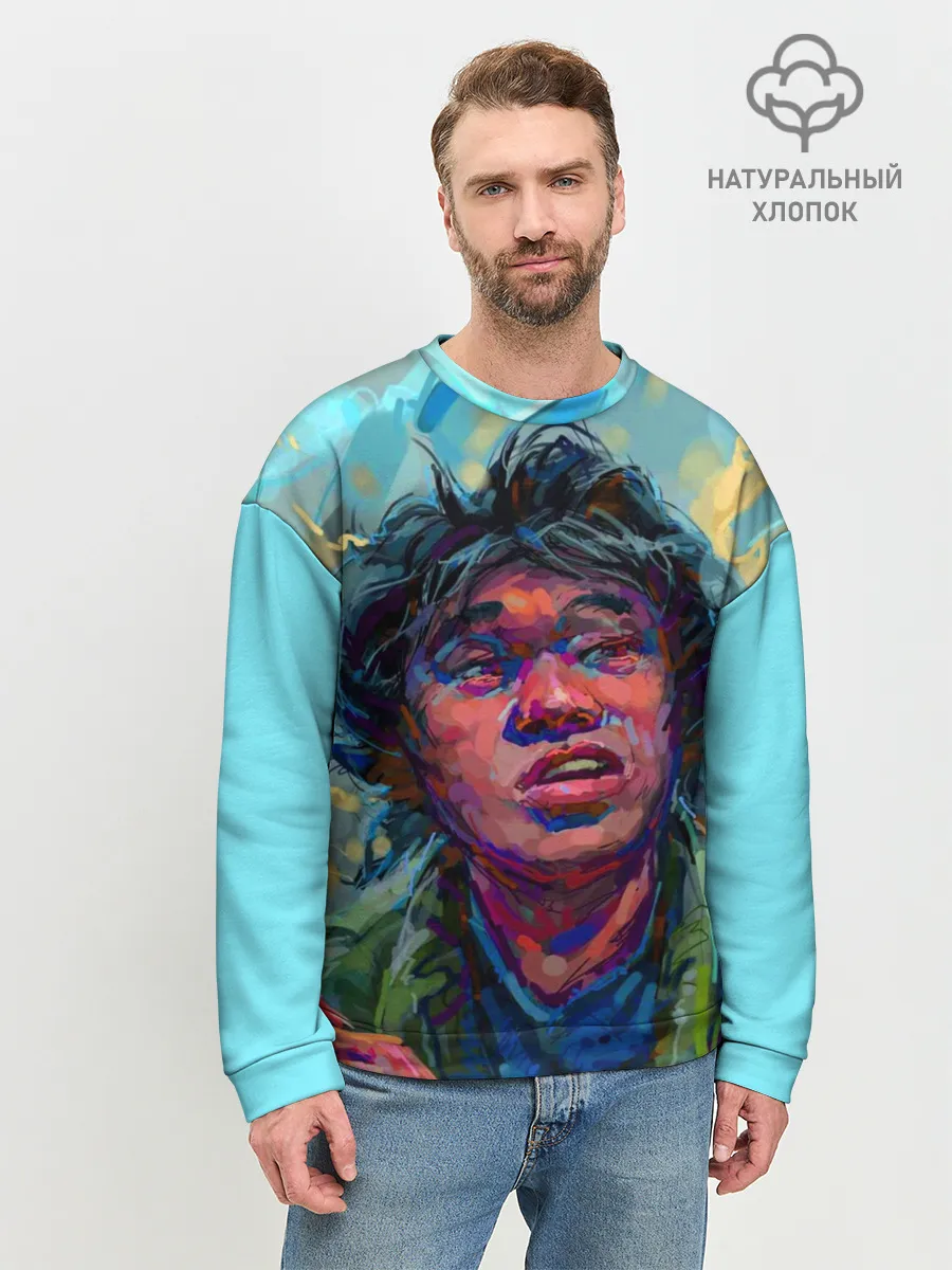Мужской свитшот базовый / Цой