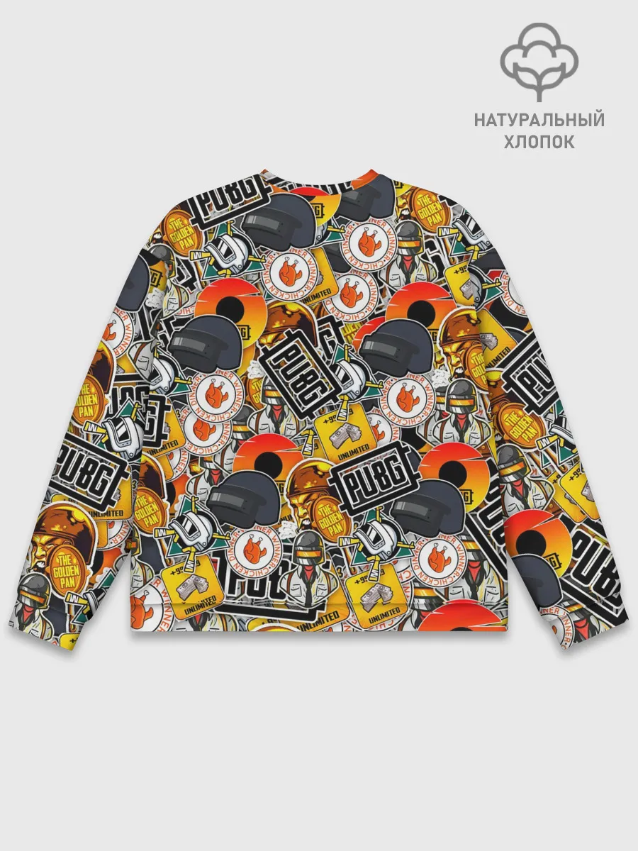 Мужской свитшот базовый / PUBG STICKER
