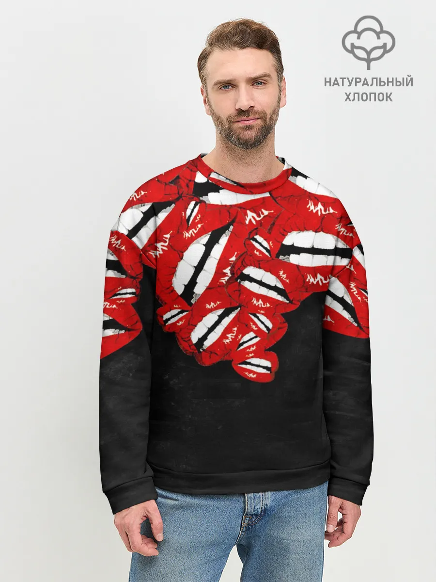 Мужской свитшот базовый / Губы