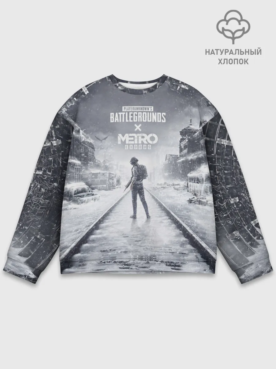 Мужской свитшот базовый / PUBG x METRO Exodus