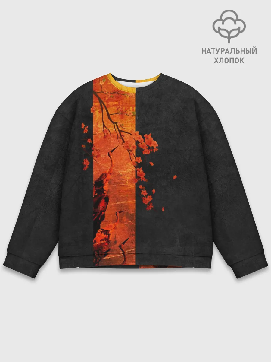 Мужской свитшот базовый / ЦАПЛЯ