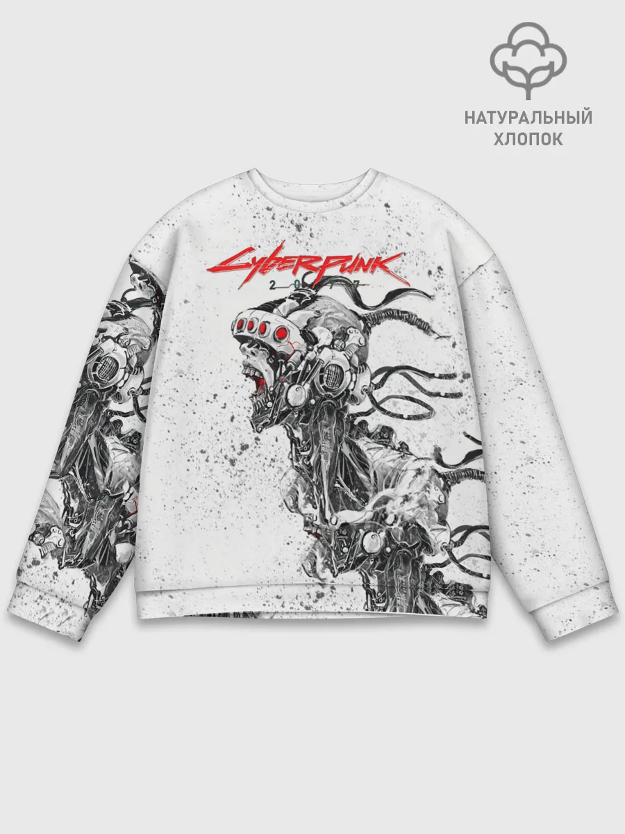 Мужской свитшот базовый / CYBERPUNK 2077
