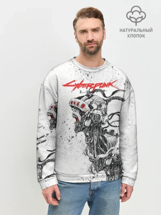 Мужской свитшот базовый / CYBERPUNK 2077