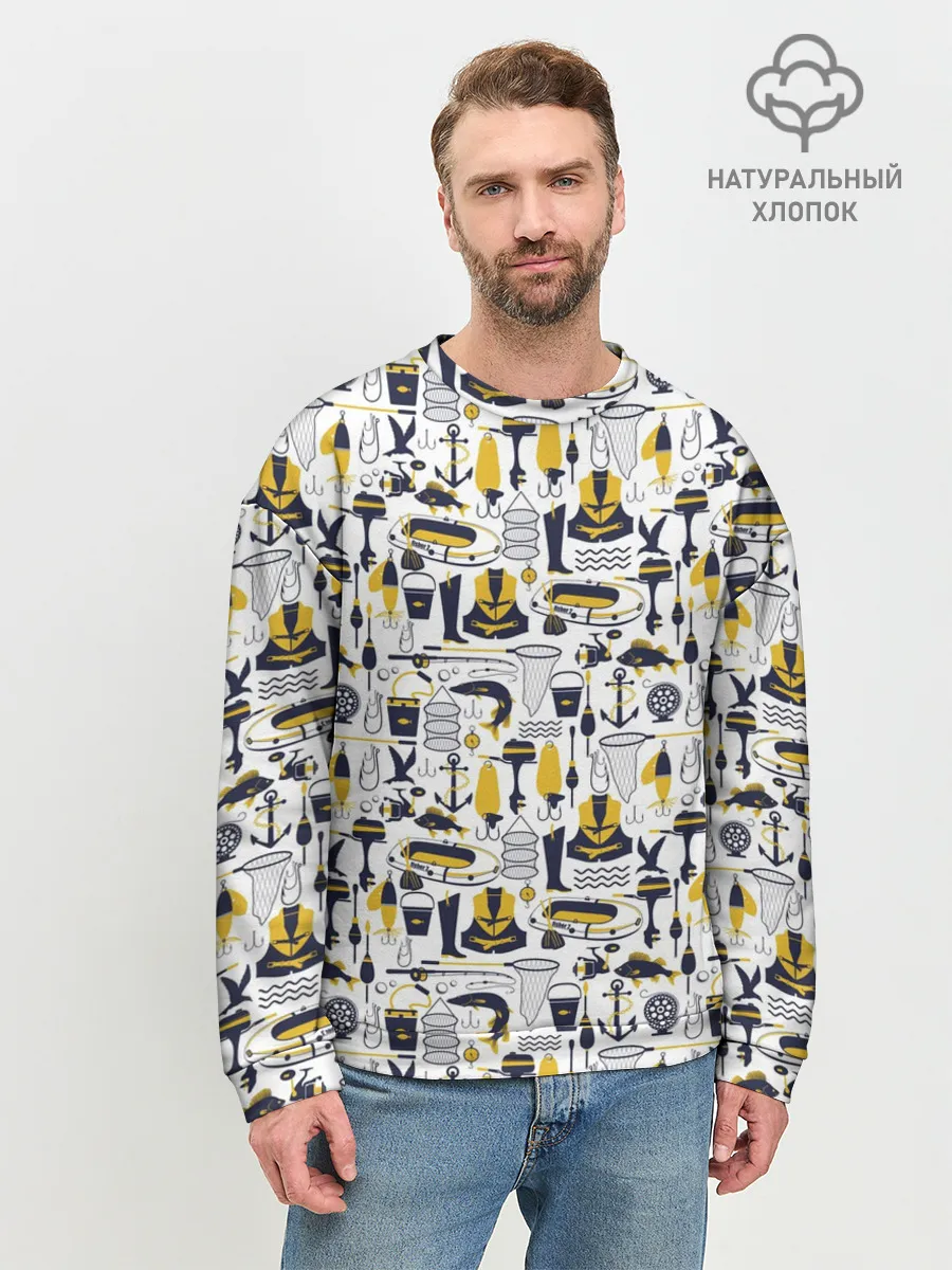 Мужской свитшот базовый / Мечта рыболова