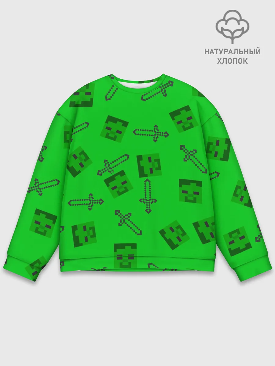 Мужской свитшот базовый / Minecraft