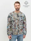 Мужской свитшот базовый / MANGA PATTERN