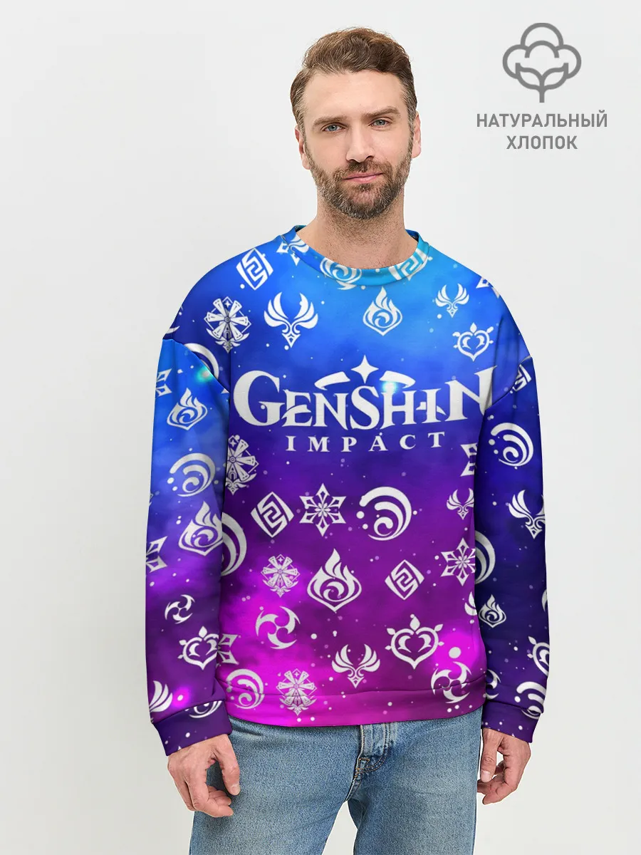 Мужской свитшот базовый / GENSHIN IMPACT