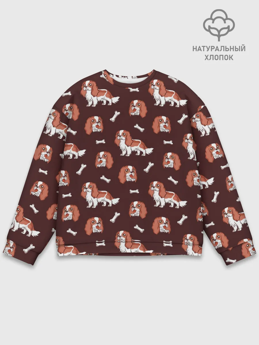 Мужской свитшот базовый / Спаниели