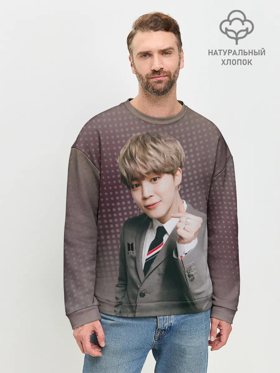 Мужской свитшот базовый / BTS. Jimin