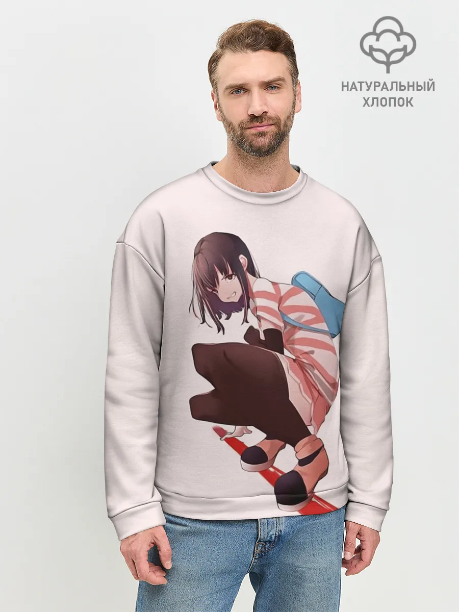 Мужской свитшот базовый / Обычная девушка