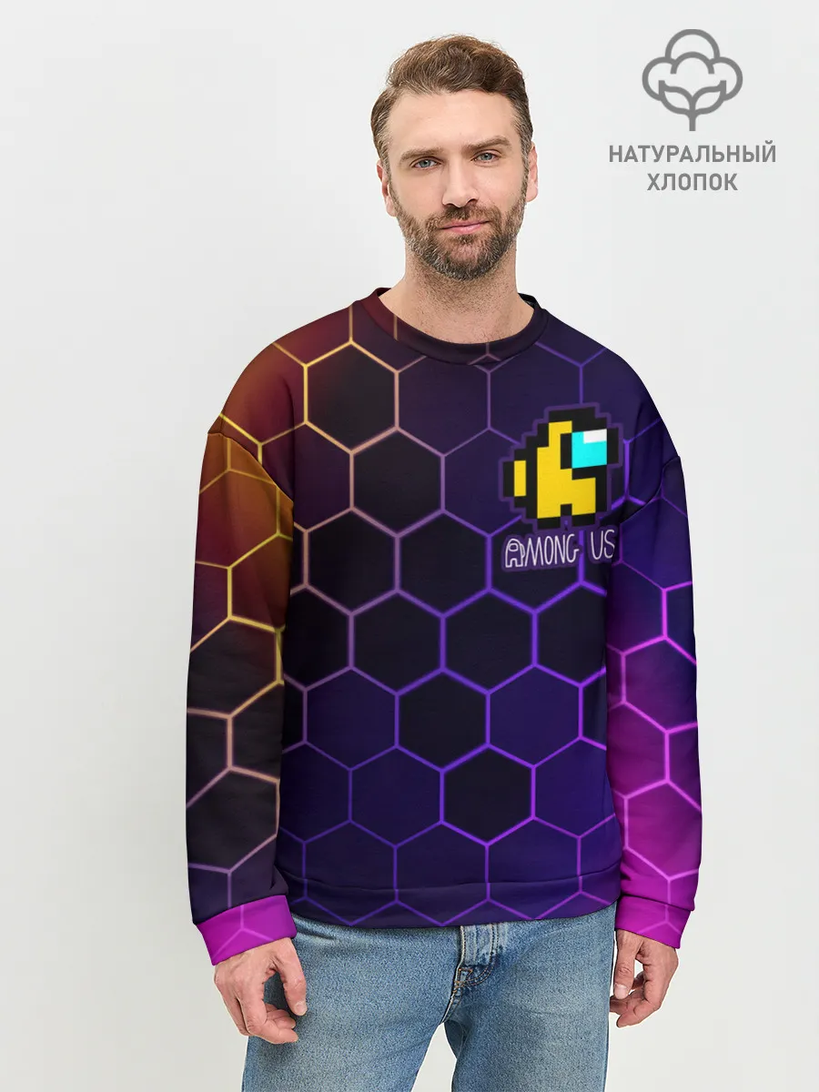 Мужской свитшот базовый / AMONG US / АМОНГ АС