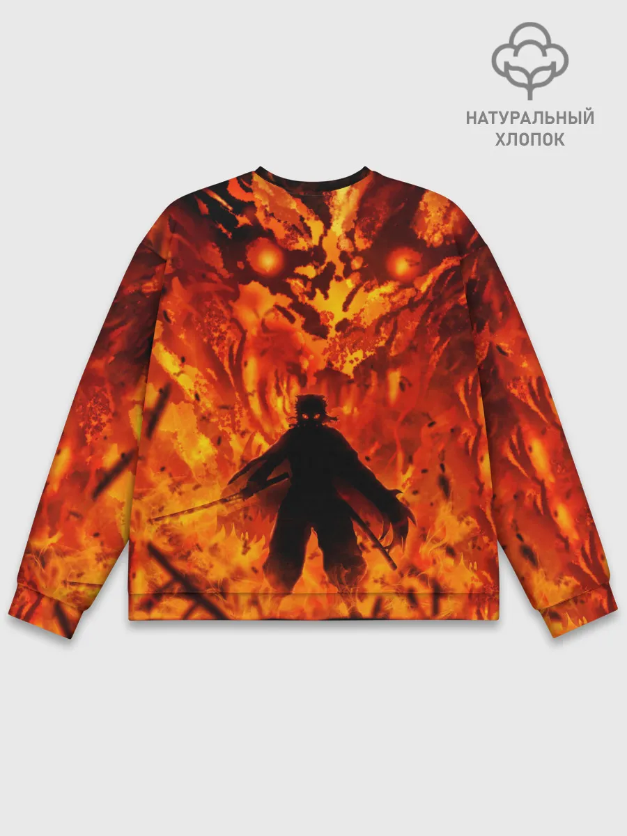 Мужской свитшот базовый / Клинок, рассекающий демонов