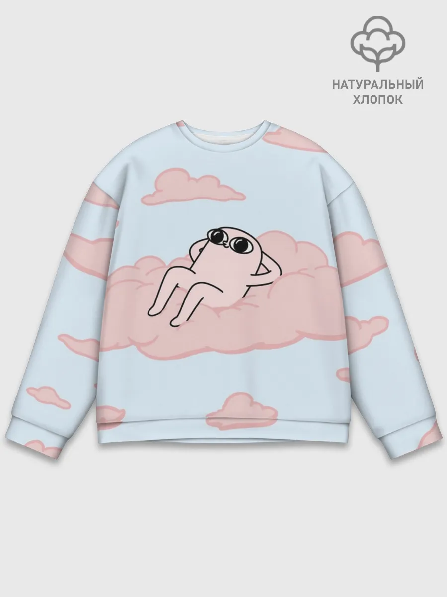 Мужской свитшот базовый / мем