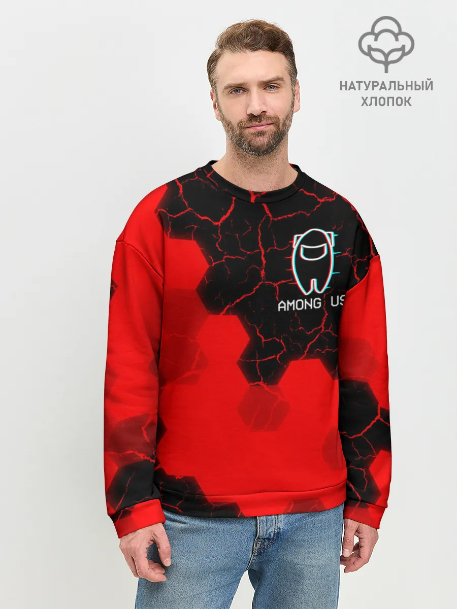 Мужской свитшот базовый / AMONG US / АМОНГ АС