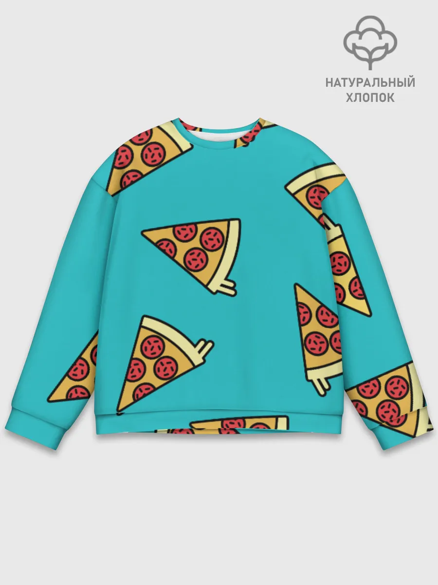 Мужской свитшот базовый / пицца
