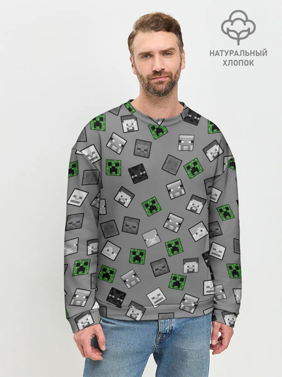 Мужской свитшот базовый / Minecraft