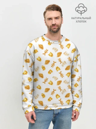 Мужской свитшот базовый / Baked Goods Kowalski Pattern