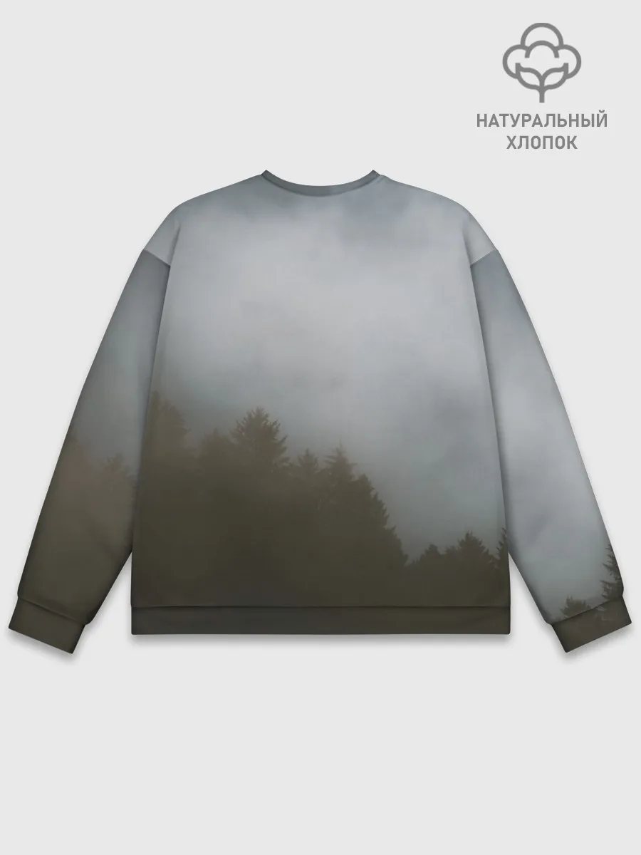 Мужской свитшот базовый / Орёл над лесом