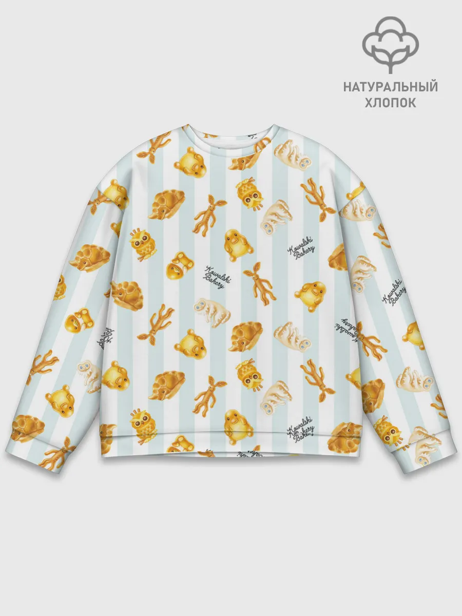 Мужской свитшот базовый / Baked Goods Pattern