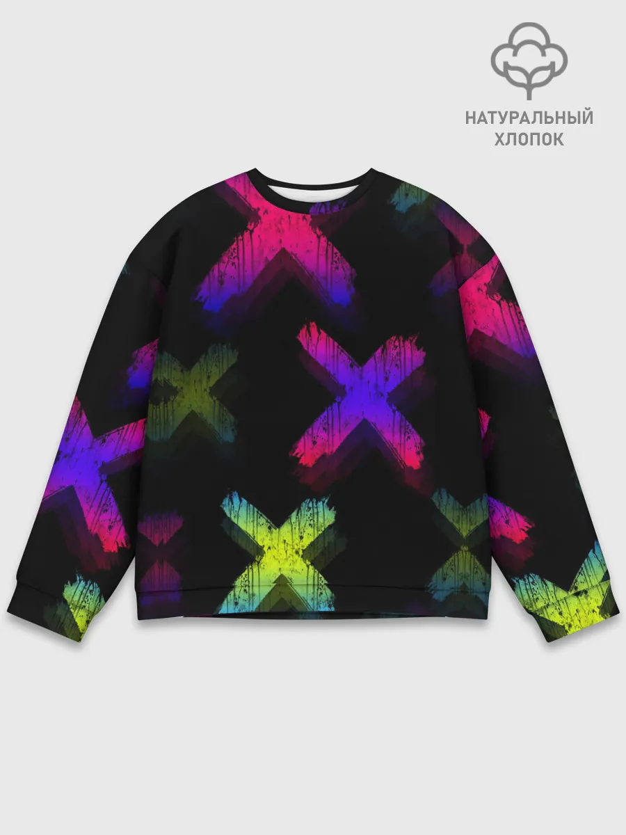 Мужской свитшот базовый / Крестики