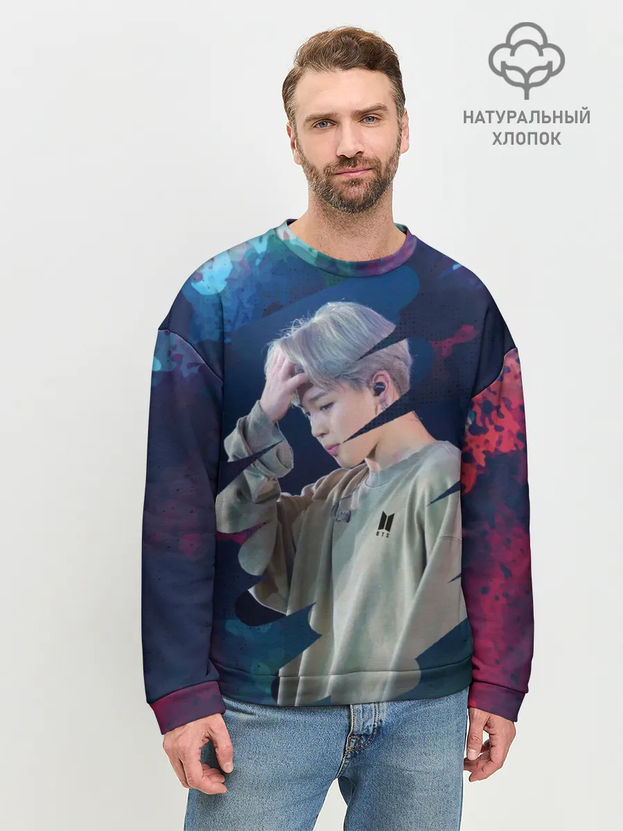 Мужской свитшот базовый / BTS. Jimin