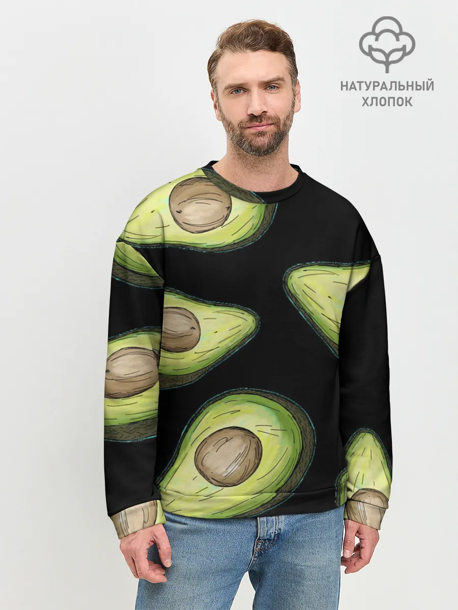 Мужской свитшот базовый / Авокадо