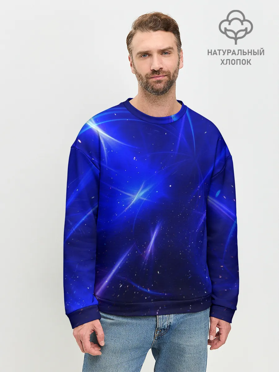 Мужской свитшот базовый / Космический вихрь