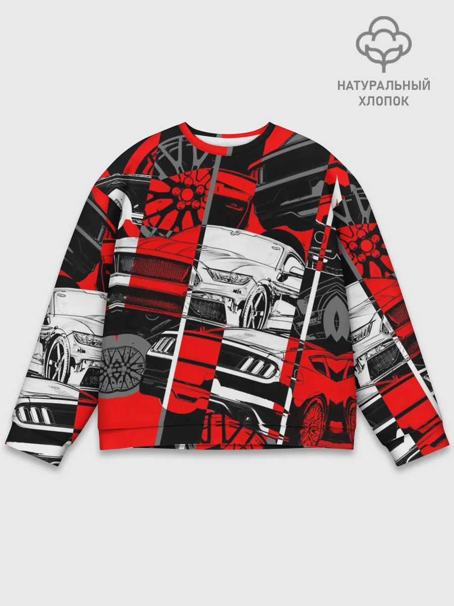 Мужской свитшот базовый / Автомобили
