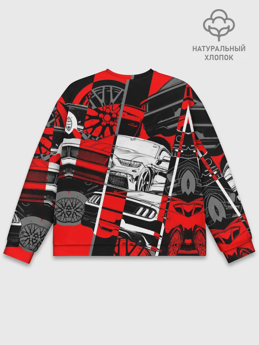 Мужской свитшот базовый / Автомобили