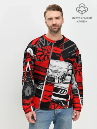 Мужской свитшот базовый / Автомобили
