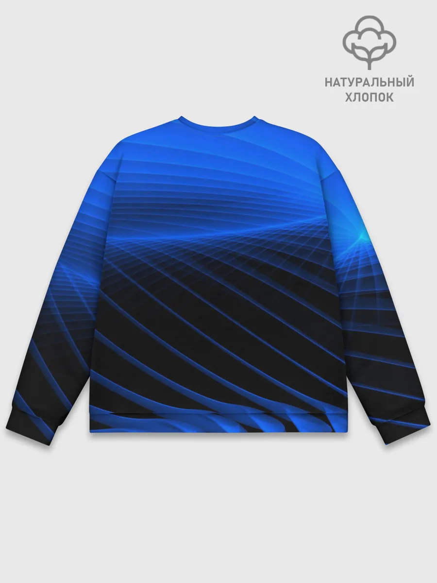 Мужской свитшот базовый / Неоновые лучи