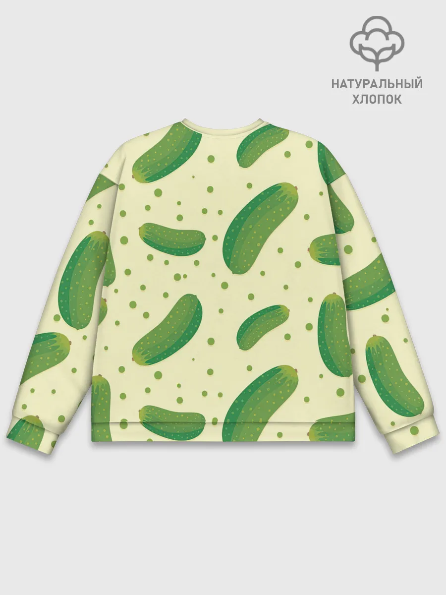 Мужской свитшот базовый / Огурчики