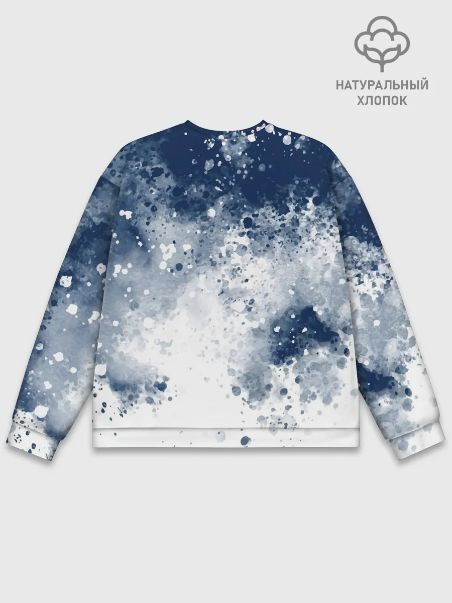 Мужской свитшот базовый / Чернильные капли