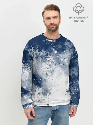 Мужской свитшот базовый / Чернильные капли