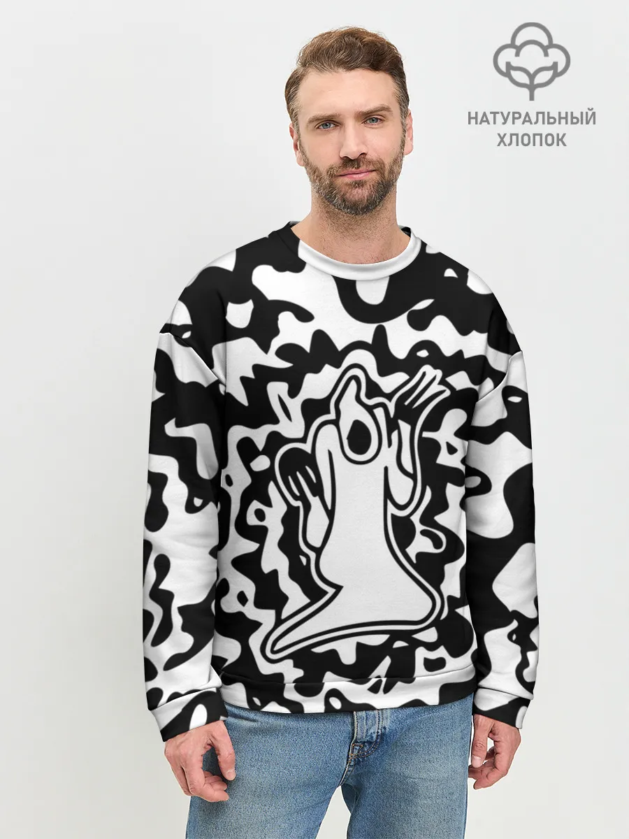 Мужской свитшот базовый / HAUNTED FAMILY