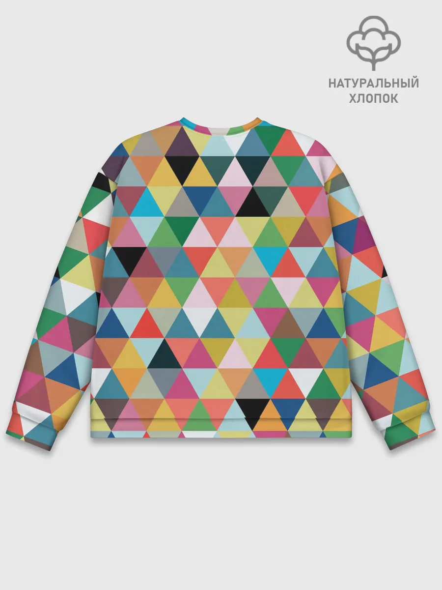 Мужской свитшот базовый / хипстерский паттерн