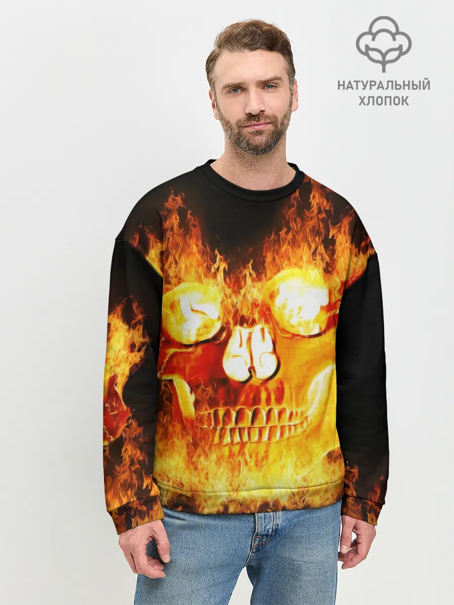 Мужской свитшот базовый / Череп