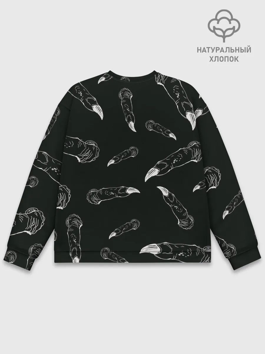 Мужской свитшот базовый / Jujutsi Kaisen Sukuna - Пальцы