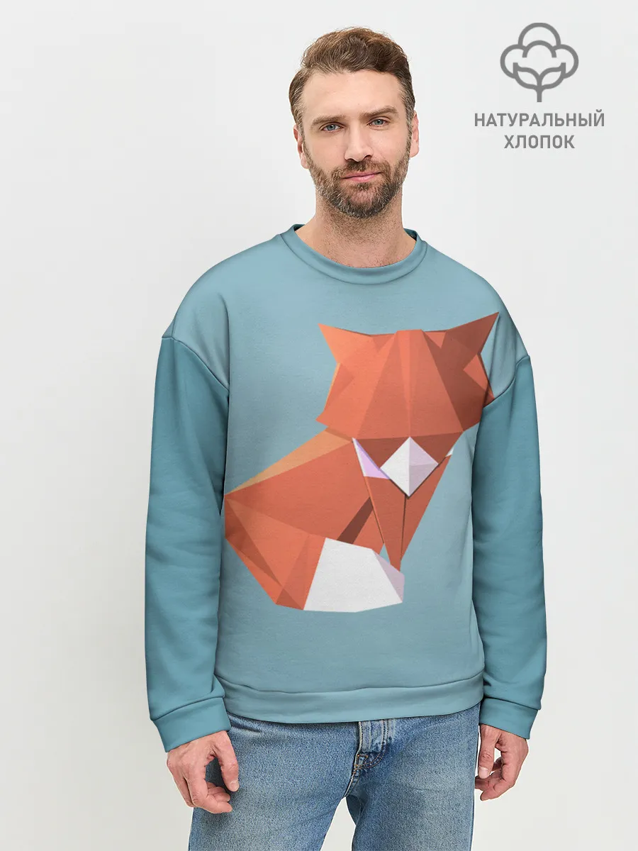 Мужской свитшот базовый / лиса