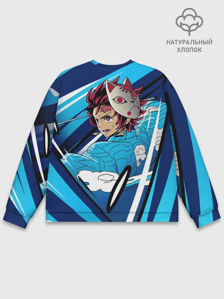 Мужской свитшот базовый / Клинок рассекающий демонов