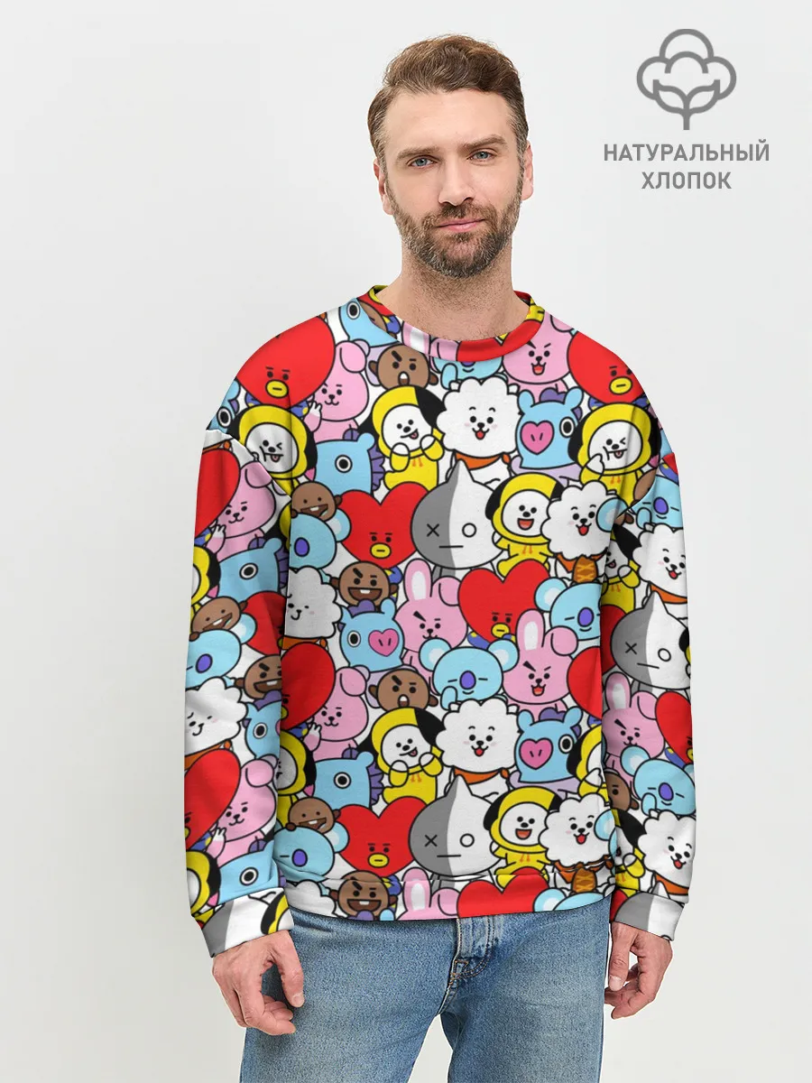 Мужской свитшот базовый / BT21 / BTS