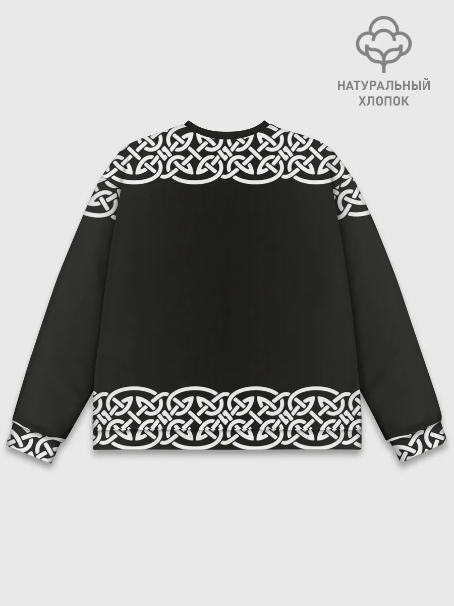 Мужской свитшот базовый / Рингерике олень белый 3D