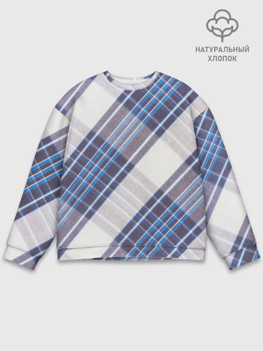 Мужской свитшот базовый / Шотландка | Scottish | Tartan