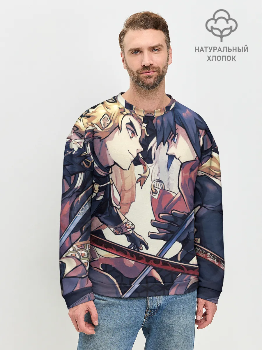 Мужской свитшот базовый / Два Клинка