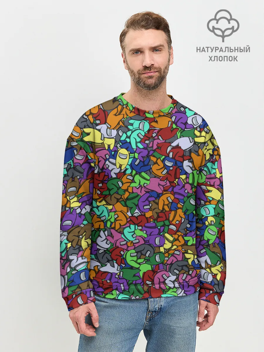 Мужской свитшот базовый / Among Us Overload