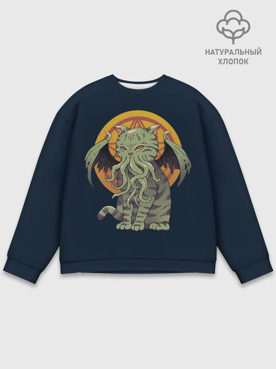 Мужской свитшот базовый / Cathulhu