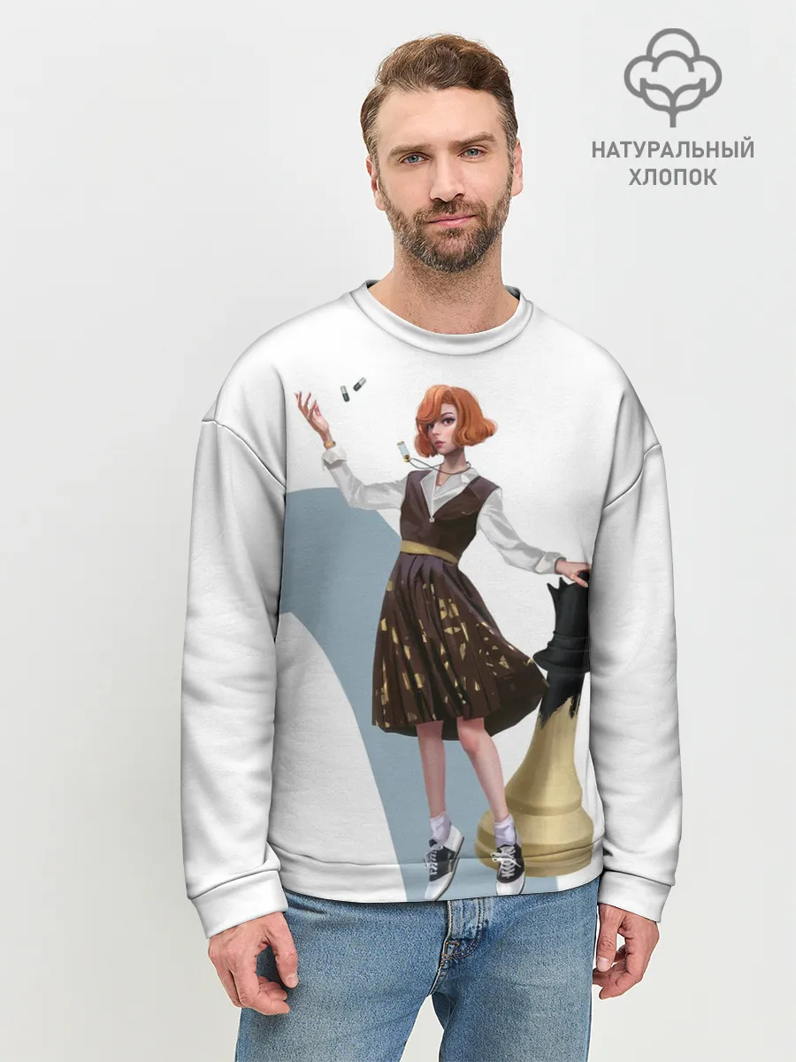 Мужской свитшот базовый / Ход Королевы