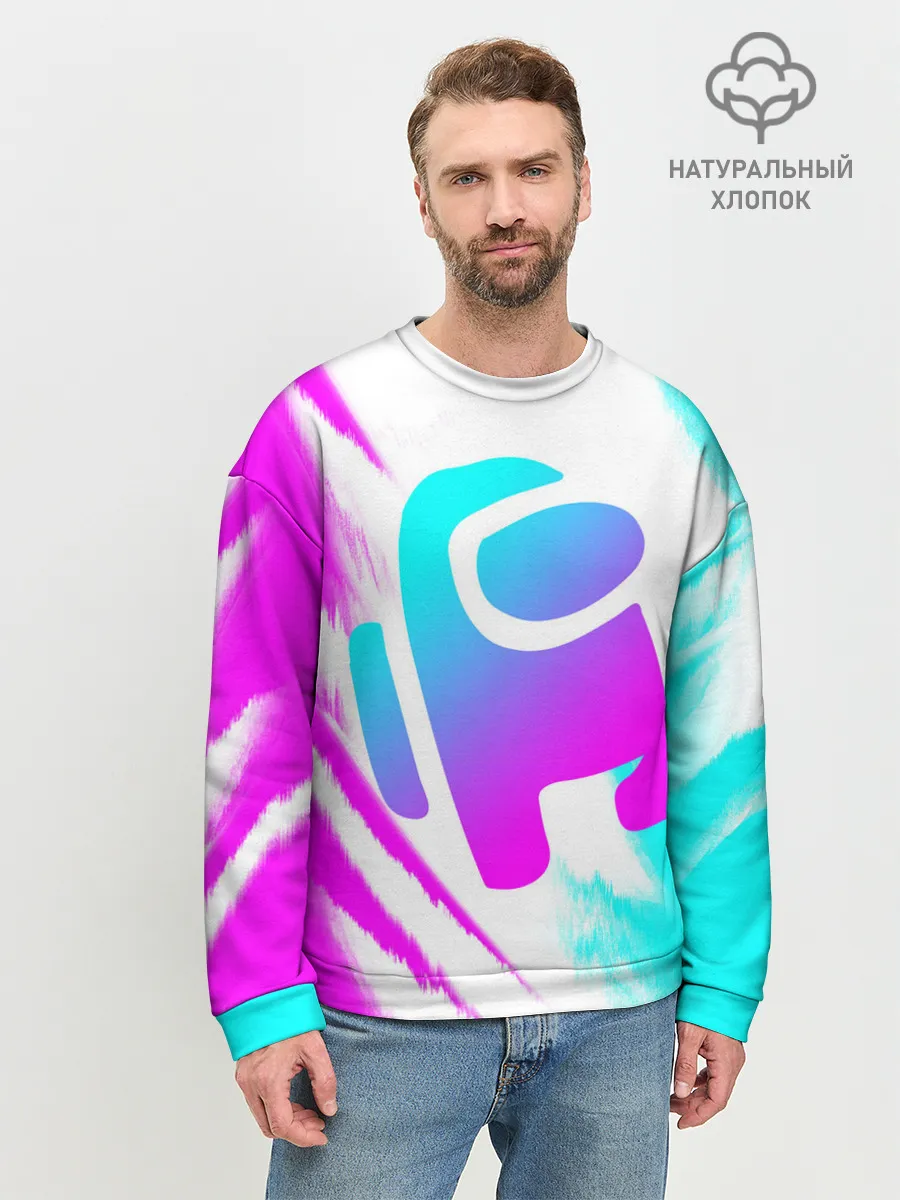 Мужской свитшот базовый / AMONG US - NEON