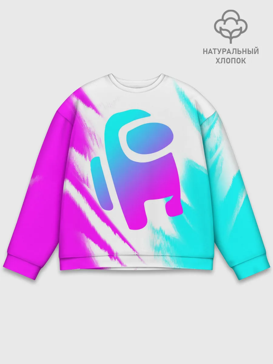 Мужской свитшот базовый / AMONG US - NEON