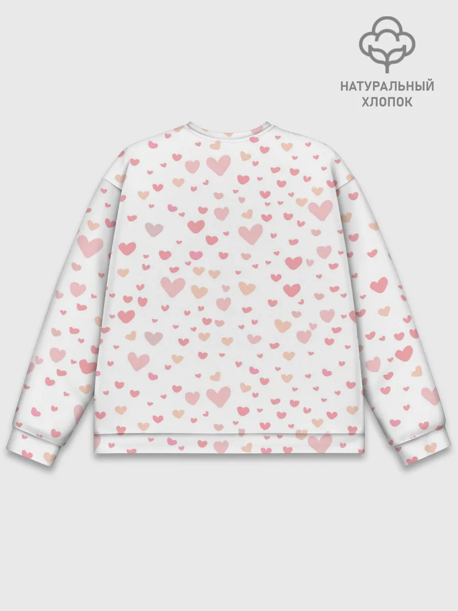 Мужской свитшот базовый / AMONG US - СЕРДЕЧКО